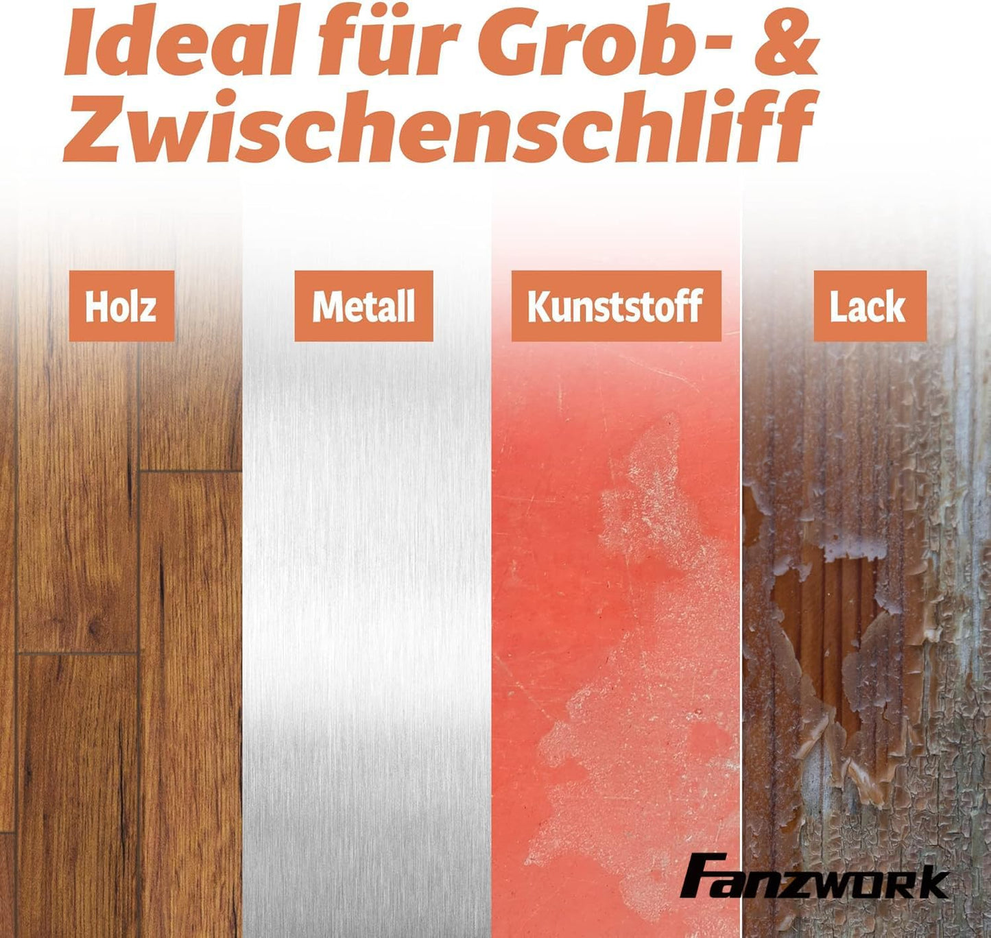 Netz-Schleifgitter Set für Exzenterschleifer (30 Stück), P80 Netz-Schleifgitter