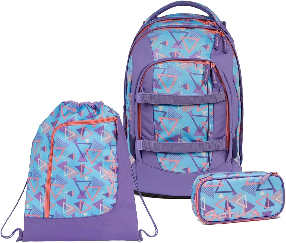 3-teiliges Schulrucksack-Set, 80s Dance