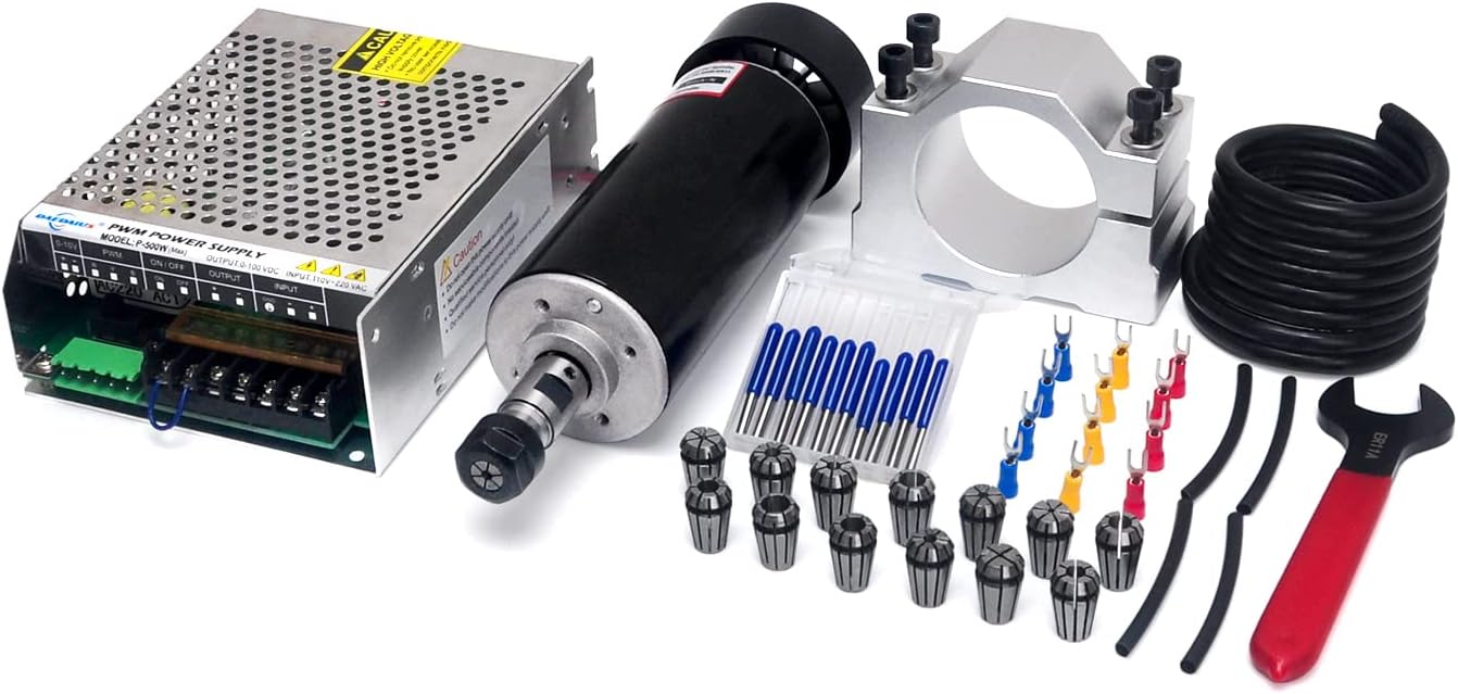 CNC Spindelmotor Set, 500W ER11 Kit