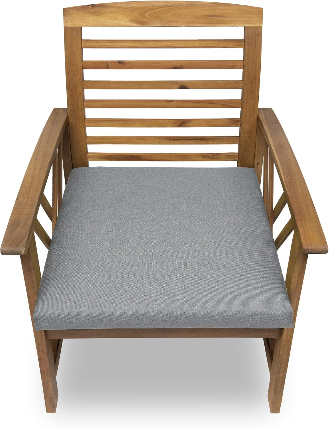 4er-Set Stuhlkissen für Gartenstühle, Silber 4er Set 40x40x5