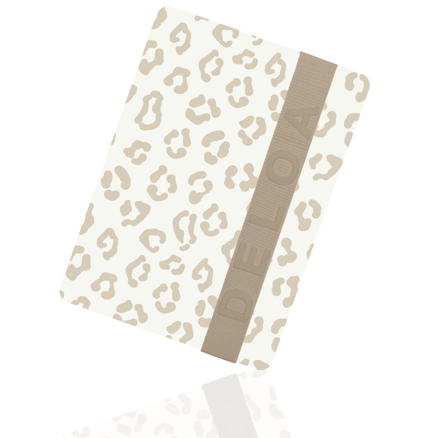 Kompakte Windeltasche, Leopard Beige