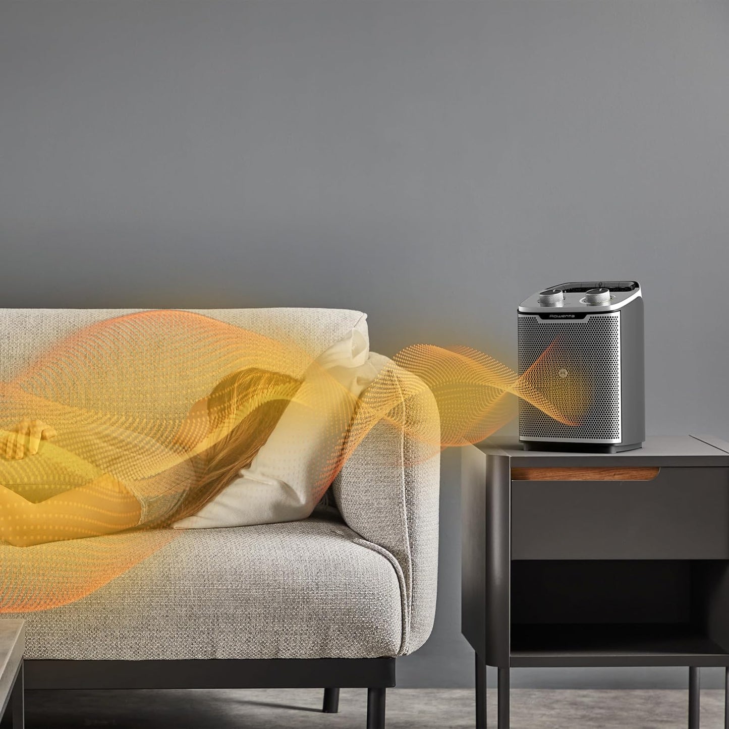 Intense Comfort+ Heizlüfter, leise mit Thermostat, 35 qm | Keramik