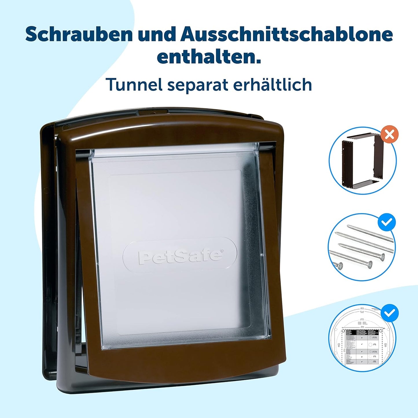 Katzentüre, Weiss S Standard-Verpackung