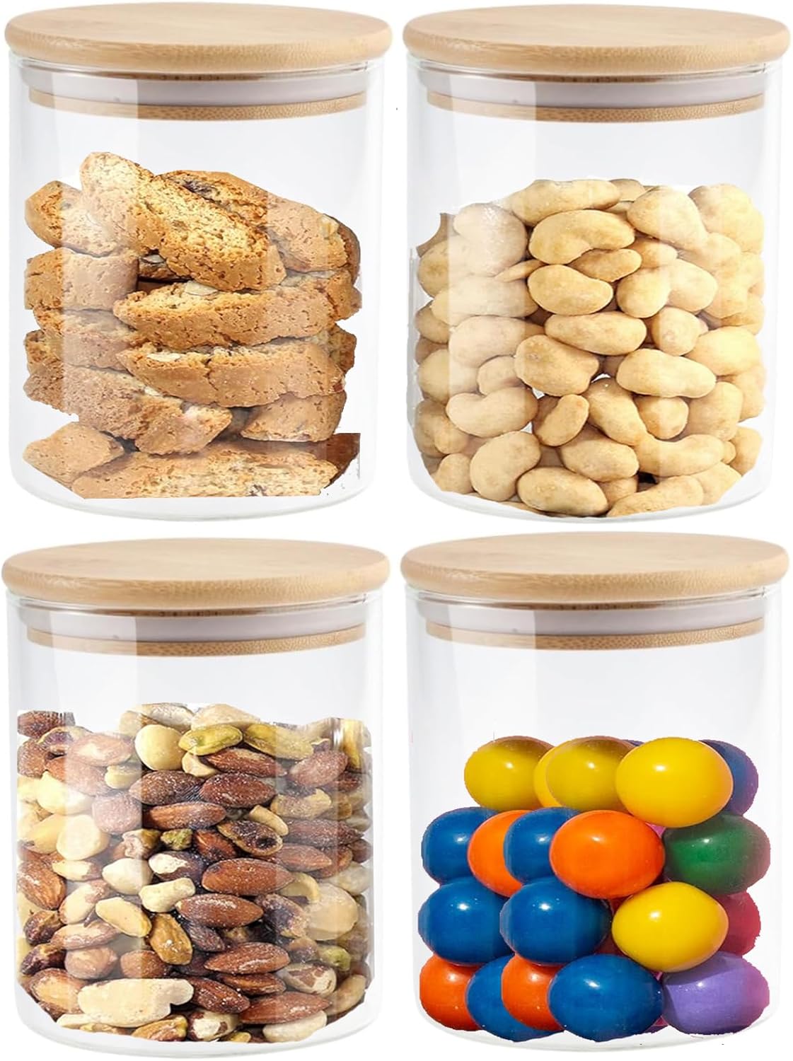 4-teiliges Vorratsgläser Set