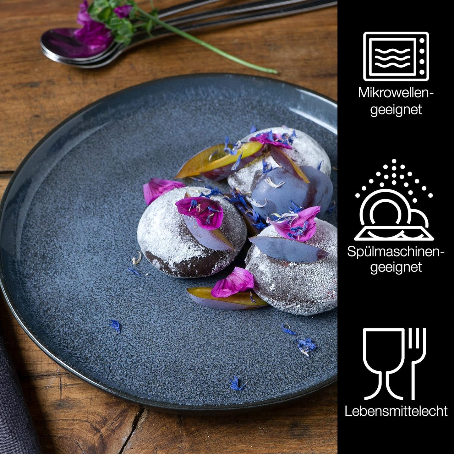 VIDA Dessert Teller Set, 6x Kleine Teller