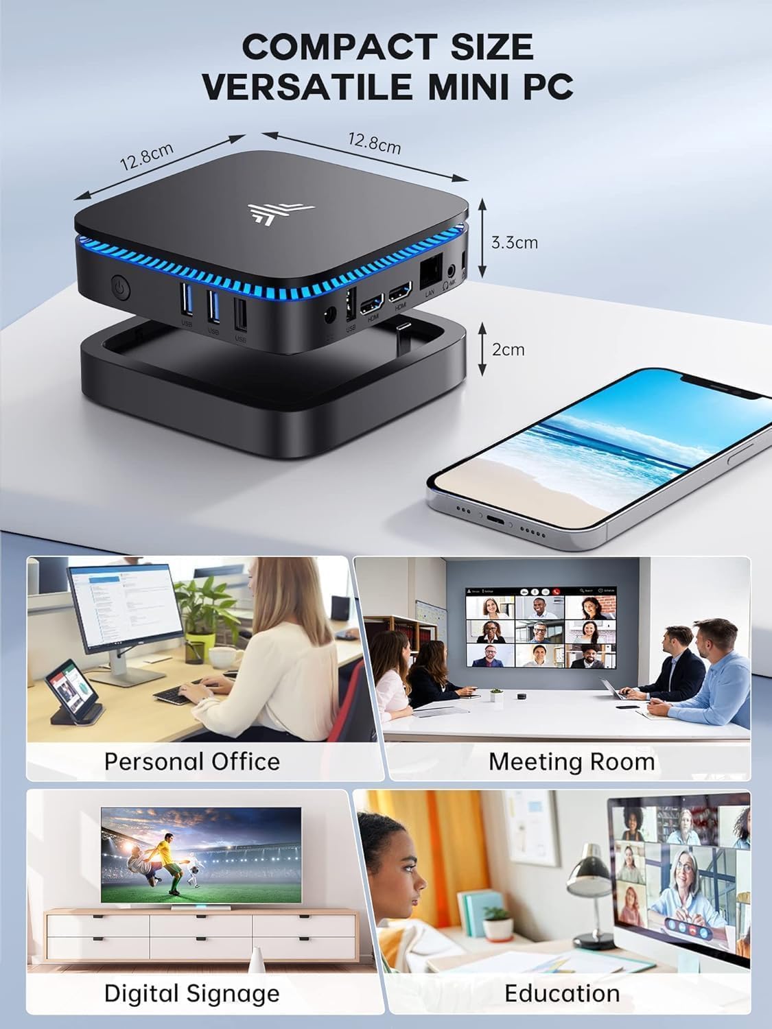 AK1PRO Mini PC N5105, 16GB RAM+512GB SSD