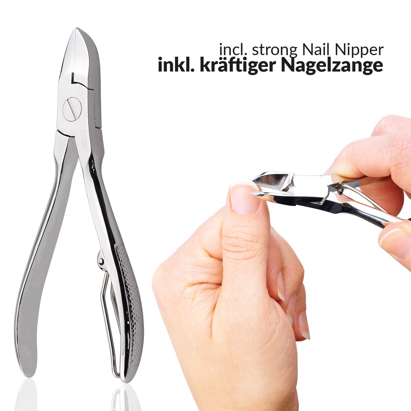 5-teiliges Nageletui, Jeans