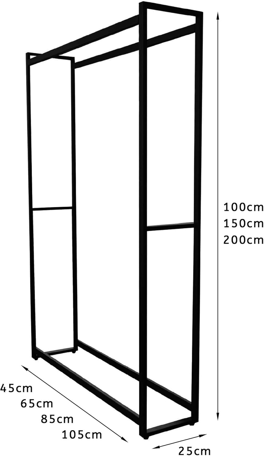 Kaminholzregal, H150xB45xT25cm