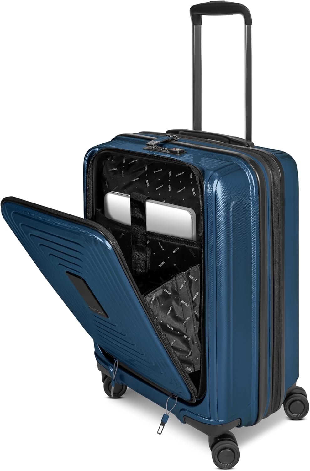 Essentials Hartschalen Koffer-Set 4-tlg., Dark Blue Metallic 4-Set+ (Laptop)