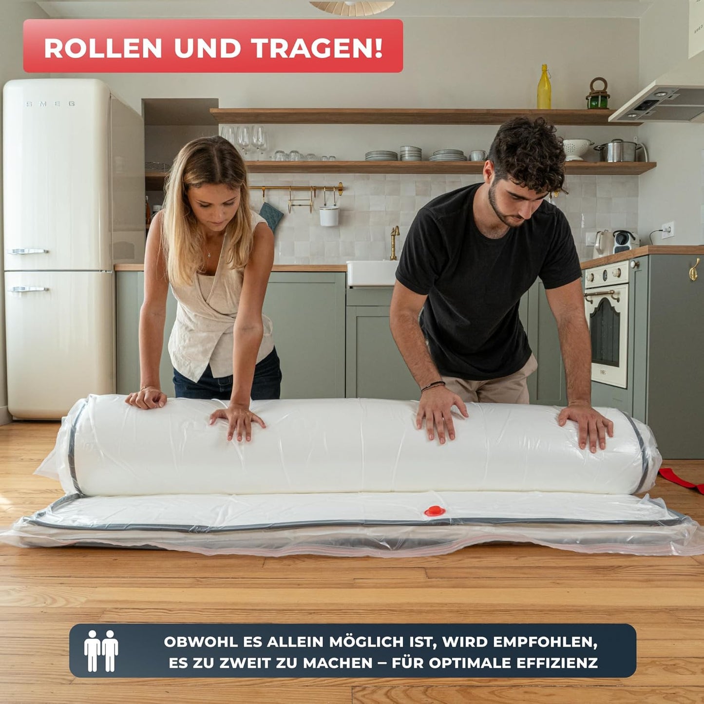 Vakuumbeutel-Set für Matratzen, 200x200 cm, 200 x 200