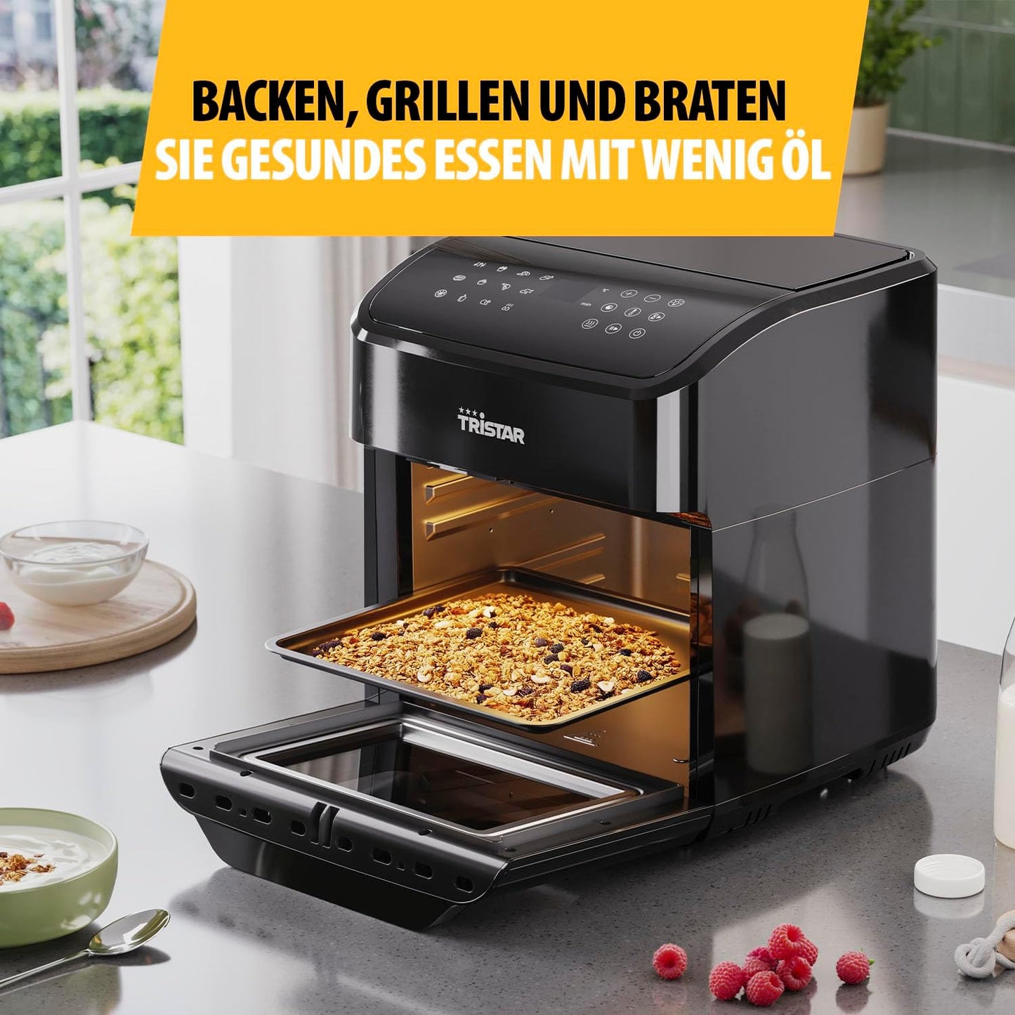 2-in-1 Mini-Backofen & Heissluftfritteuse FR-9065, Heissluftfritteuse und Ofen 12L