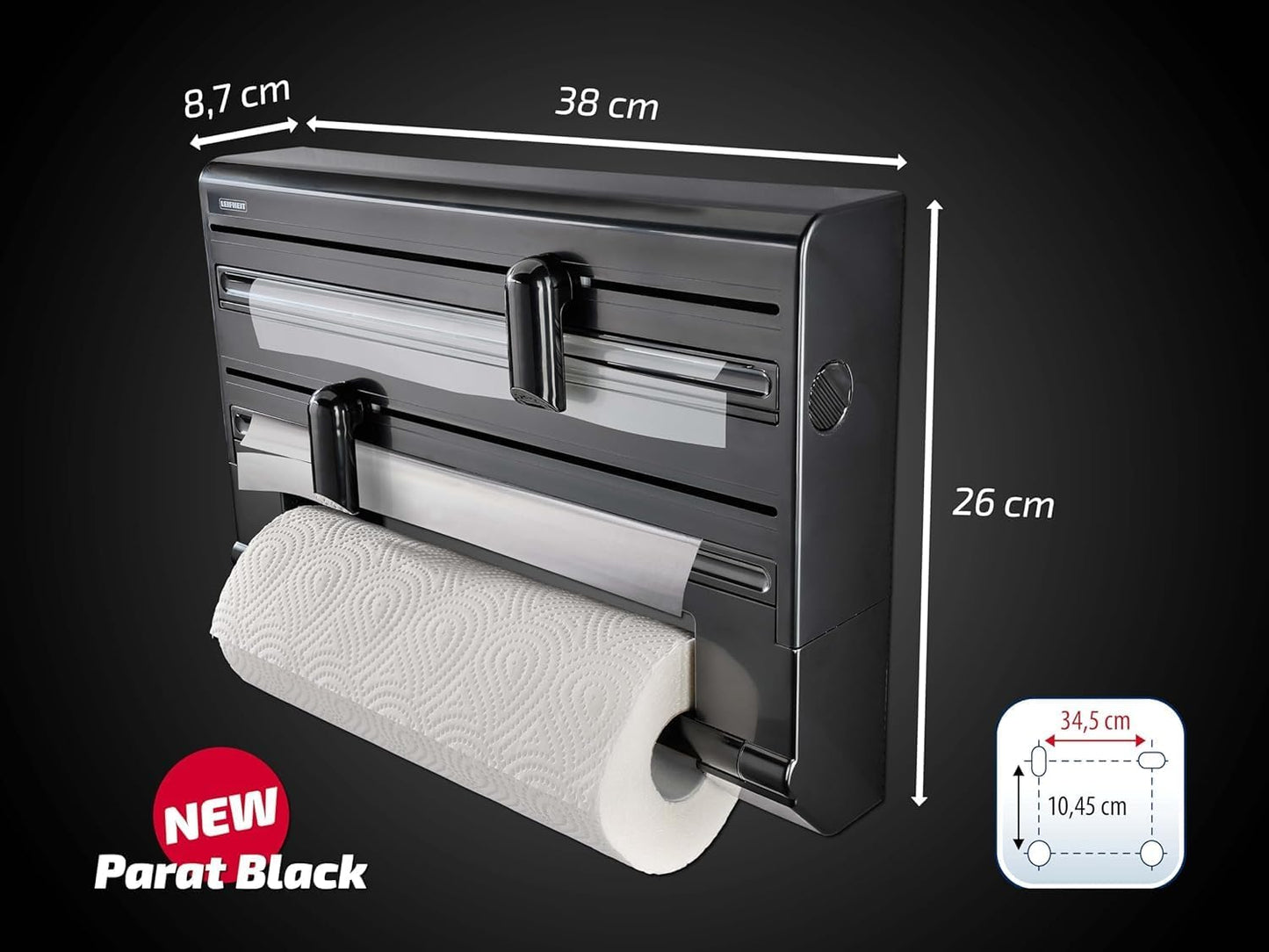 Wandrollenhalter Parat, Parat Black