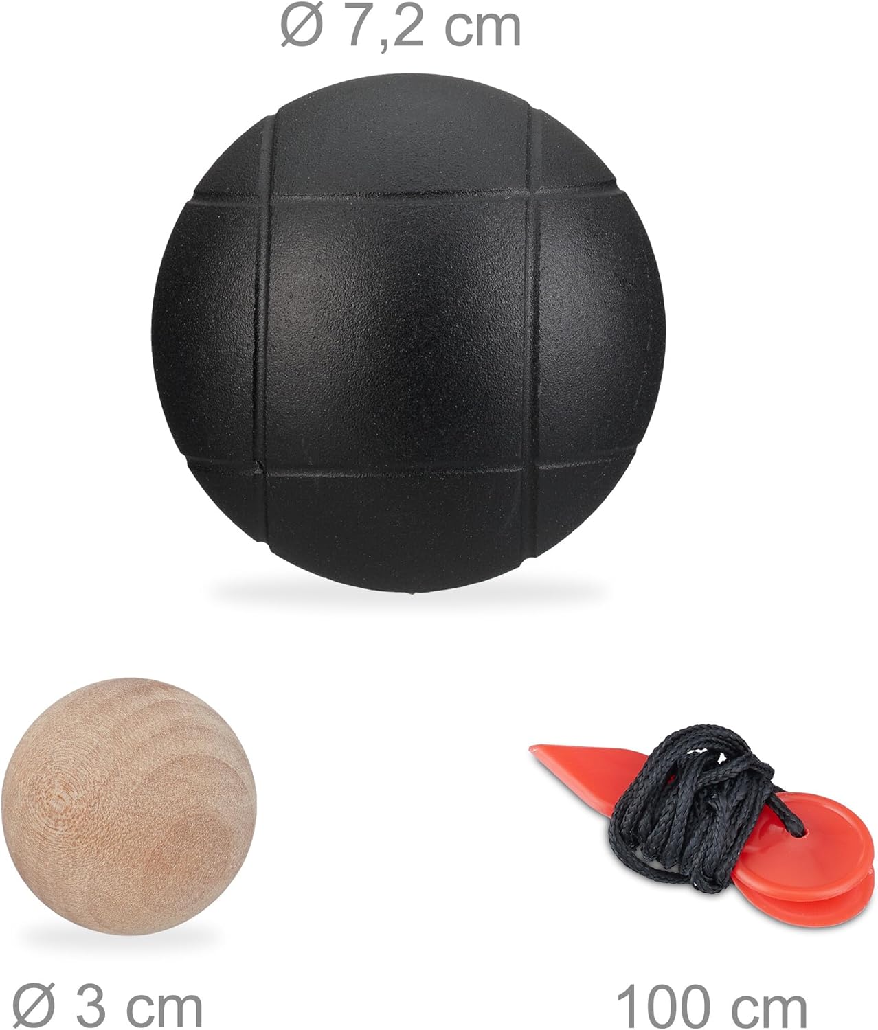 Boule Kugeln mit Zielkugel & Abstandsmesser