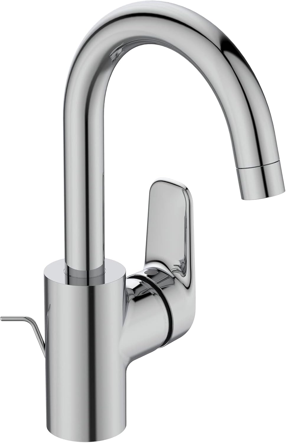 Ceraflex Waschtischarmatur mit Zugknopf-Ablaufgarnitur, hoher Auslauf Auslaufhöhe 191mm Chrom
