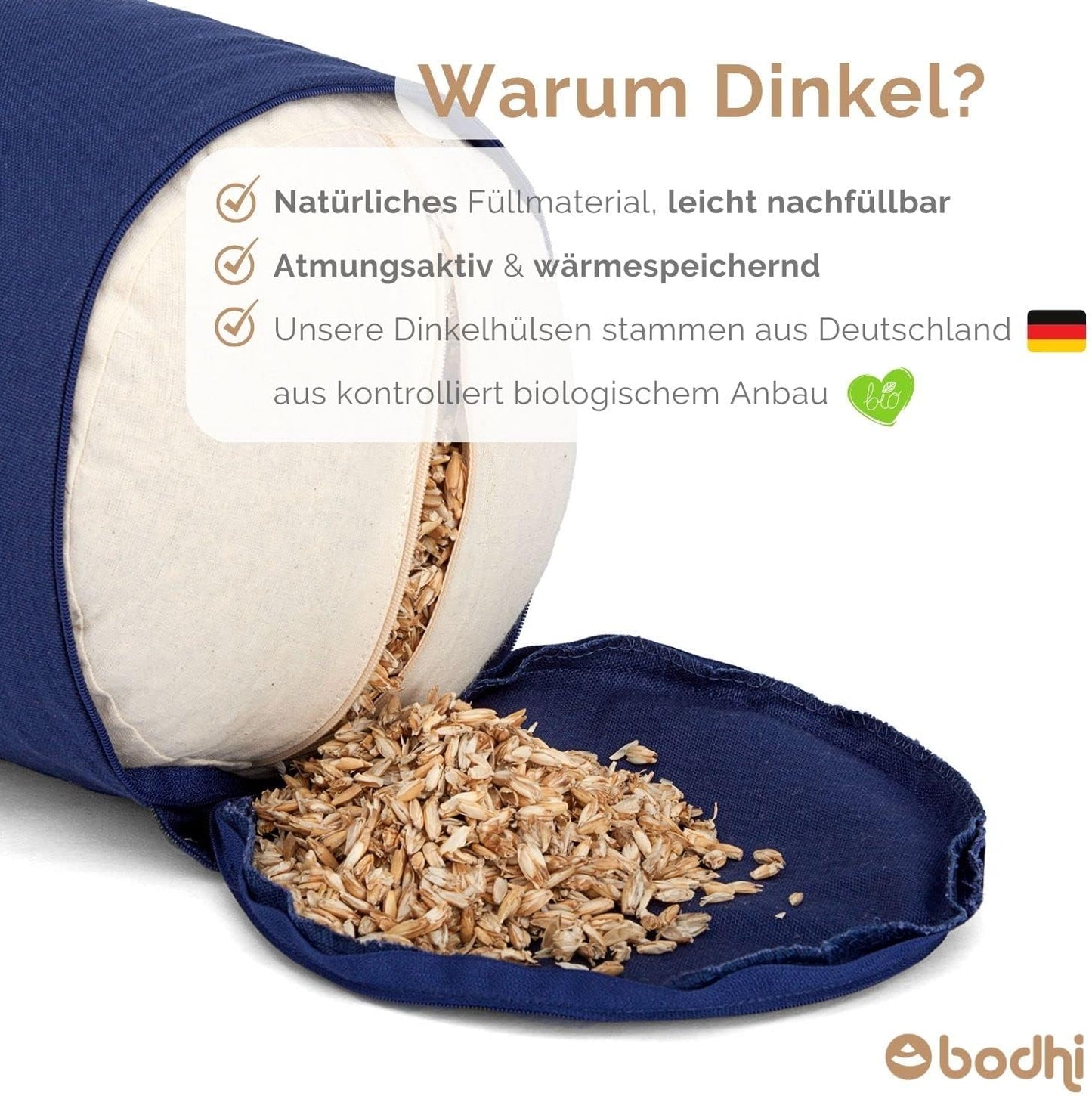 Yogarolle mit waschbarem Bezug, aubergine