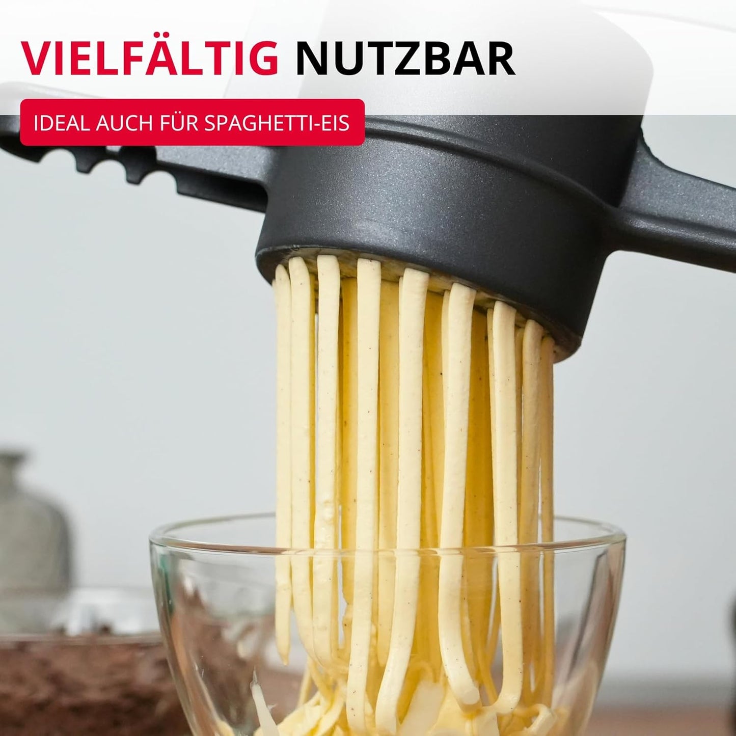 Black Edition Spätzle-/Kartoffelpresse, Traditionelle Lochung/Anthrazit