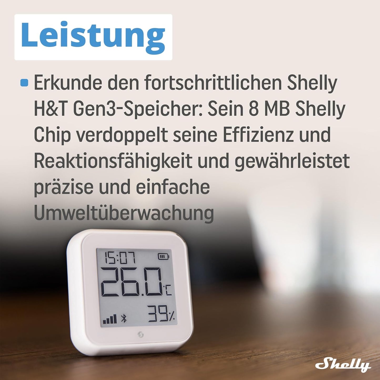 WLAN-Temperatur- und Feuchtigkeitssensor Gen3, weiss