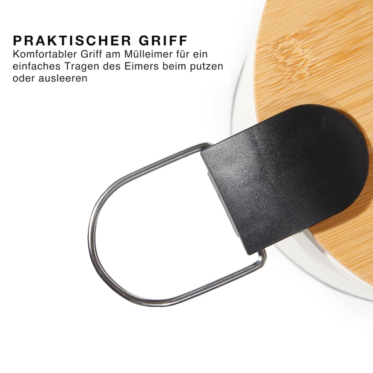 Kosmetikeimer mit Soft Close Deckel, Beige 3L
