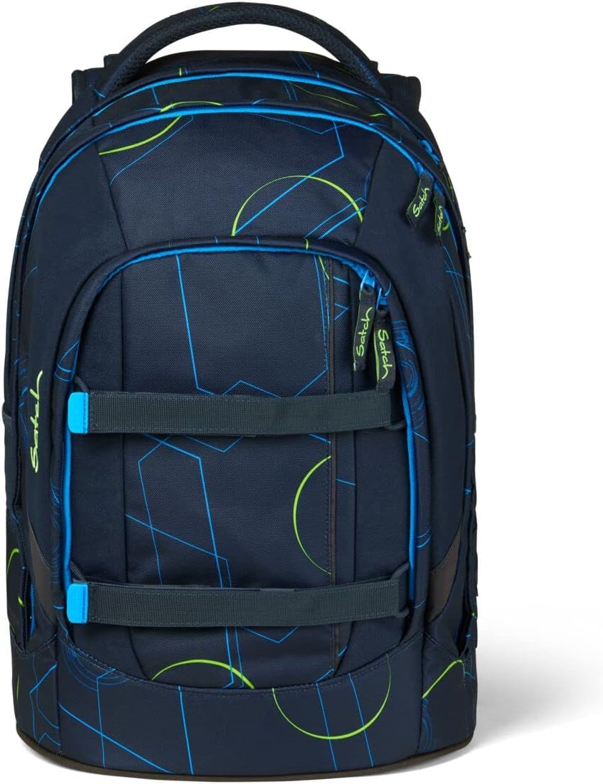3-teiliges Schulrucksack-Set mit Sporttasche, Blue Tech