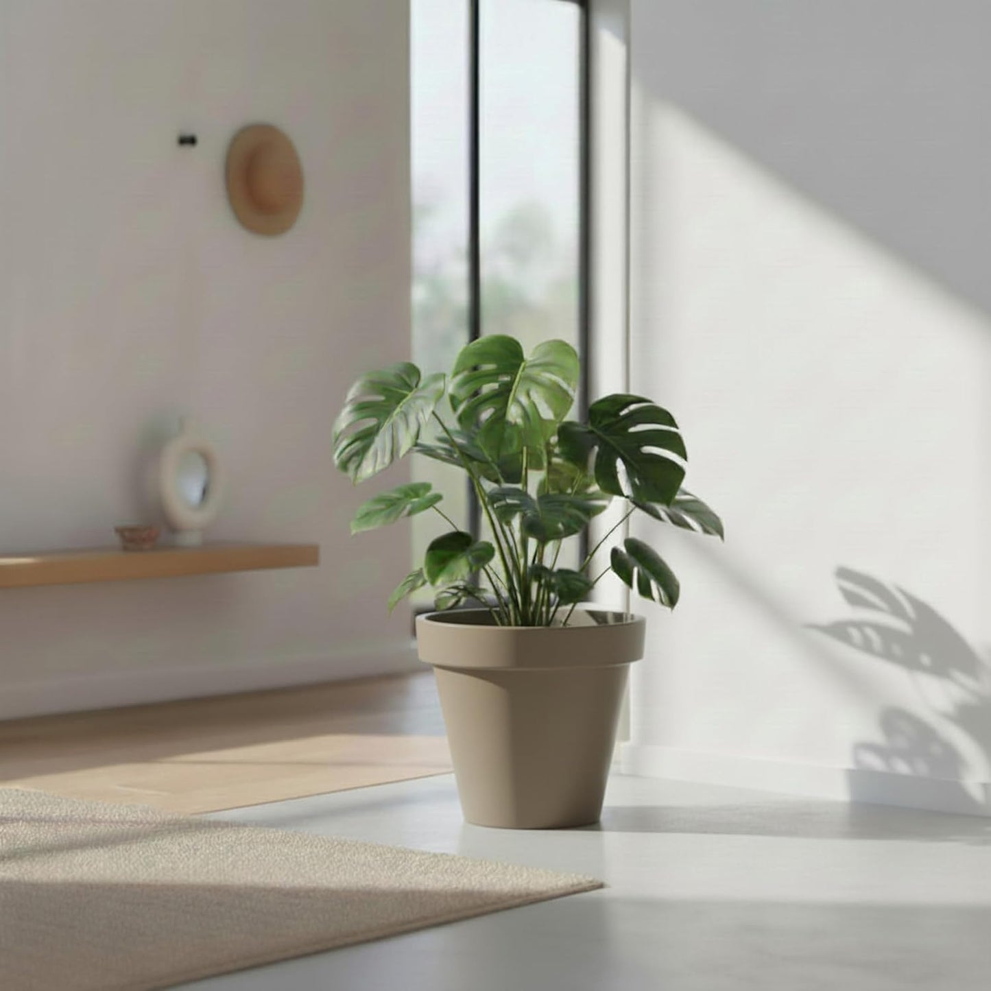 Pflanzkübel, Ø 48 cm Beige