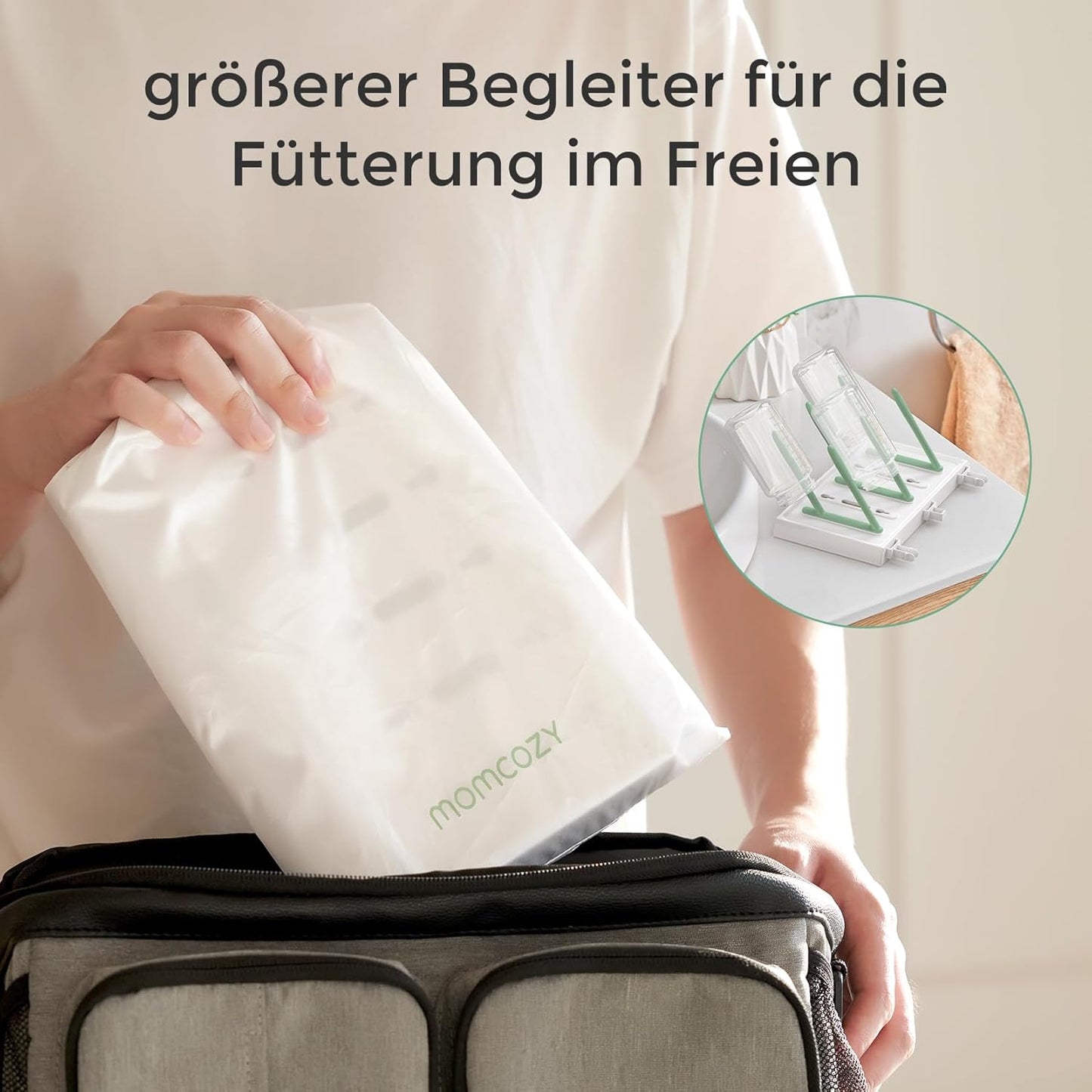 Babyflaschen-Trockenständer für 18 Flaschen