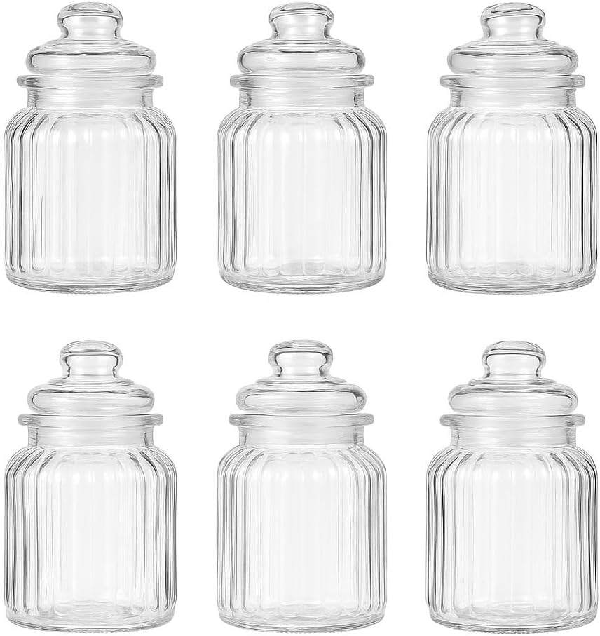 6er-Set Bonbongläser, 6x Bonbonglas 1200ml