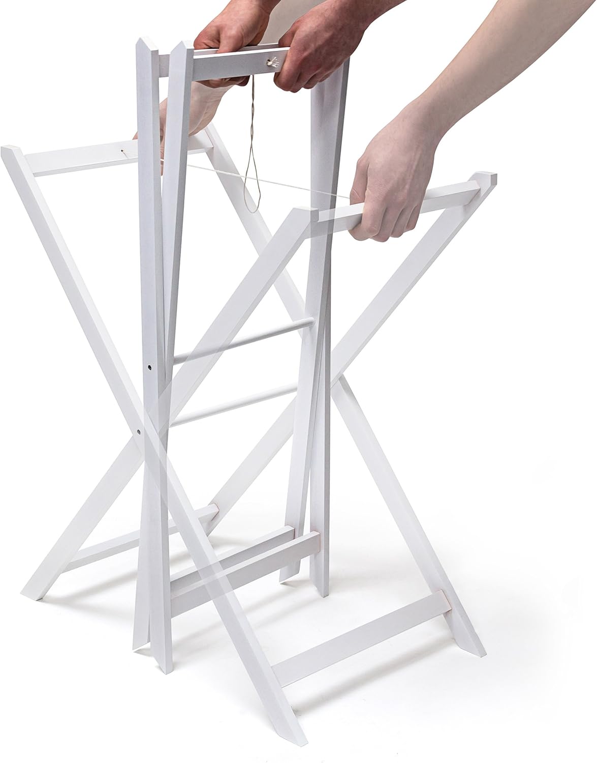 Klapptisch mit Tablett, Weiss