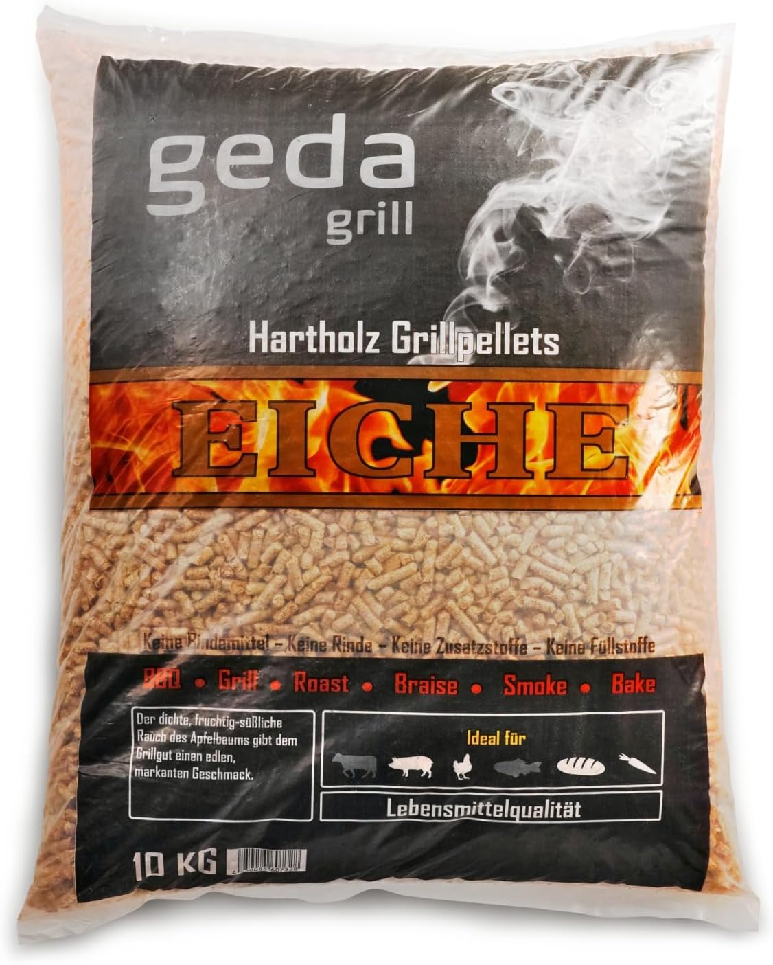 Grillpellets für Smoker und Pizzaofen, Eiche 10kg