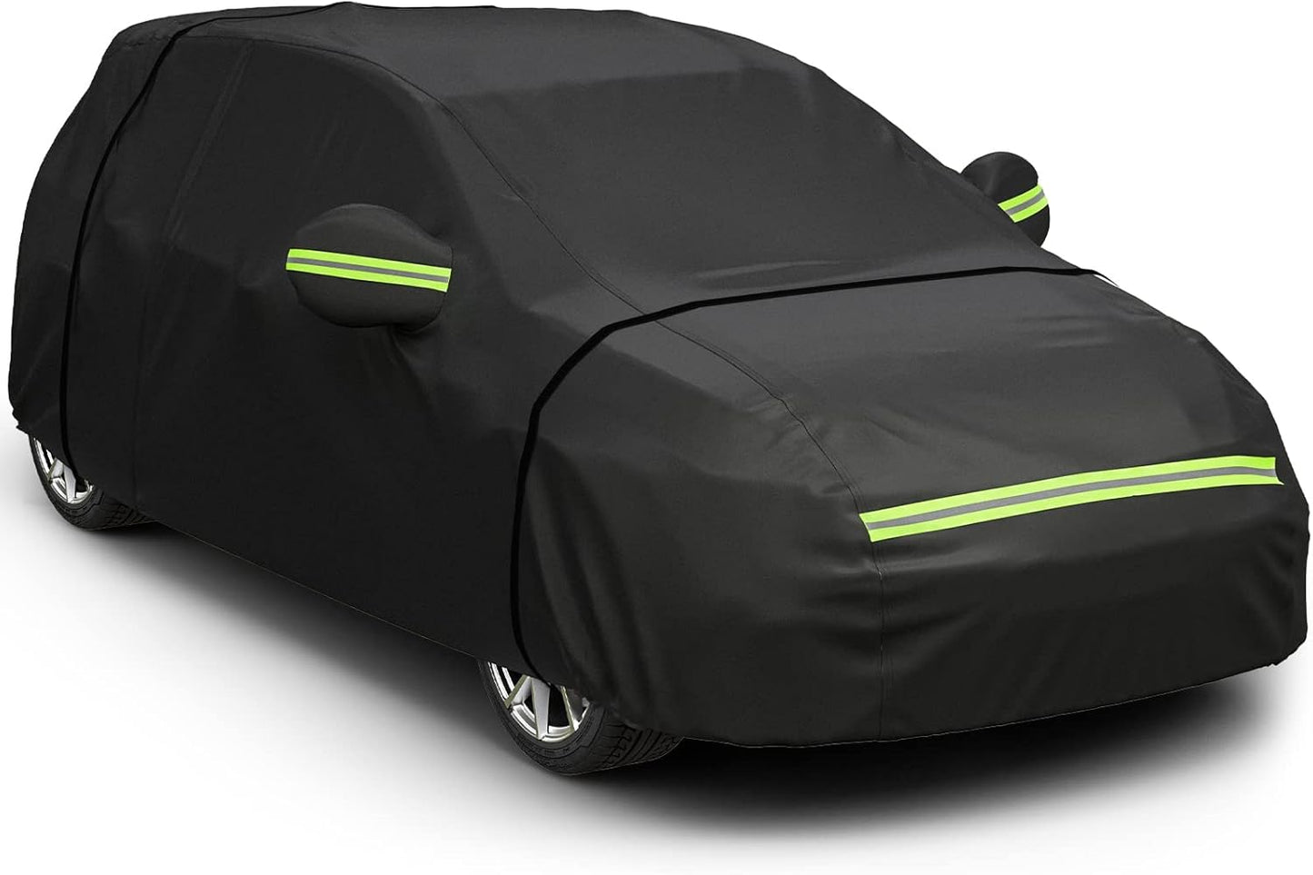 Autoabdeckung für VW Golf, wasserdicht, 157-171 inch Hatchback Schwarz