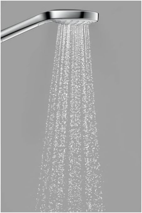 Duschkopf Croma Select S mit Antikalk-Funktion, Weiss/Chrom 3 wassersparende Strahlarten 9l/min