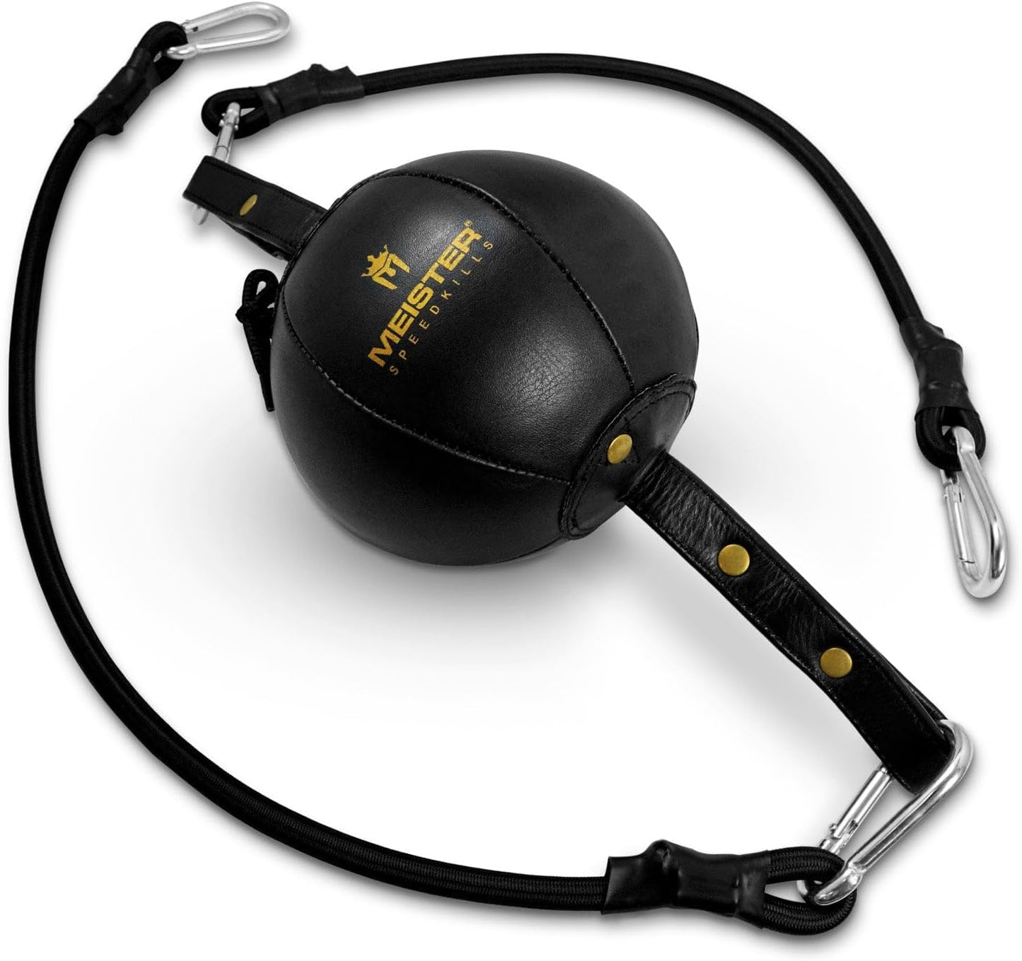 Doppelendige Leder-Speed-Tasche mit Bungees 5", Klein (5" / 12,7 cm)