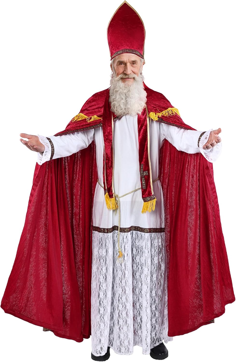 5-teiliges Nikolaus Kostüm-Set, M
