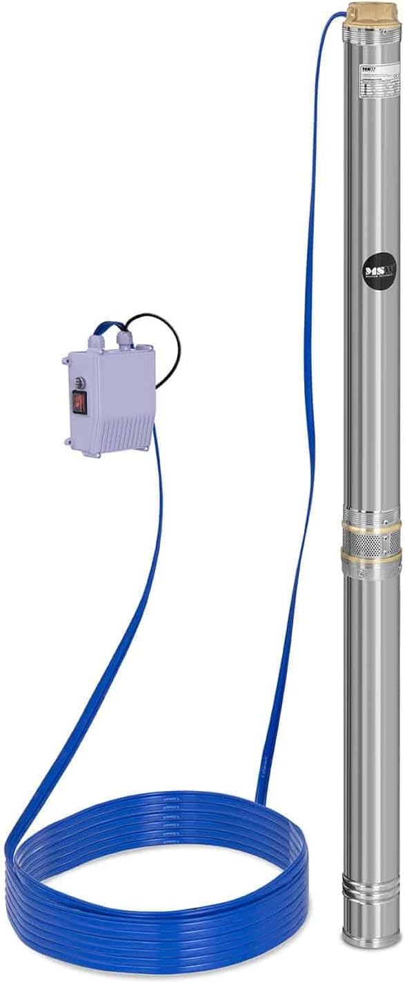 Tiefbrunnenpumpe mit Rückschlagventil, 10.800 l/h