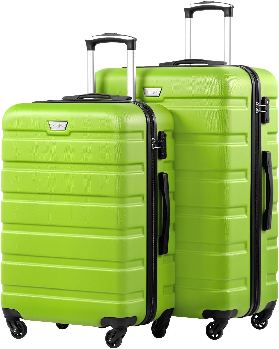 2-teiliges Hartschalenkoffer-Set mit TSA-Schloss, Set-2tlg(M + L) Apfelgrün