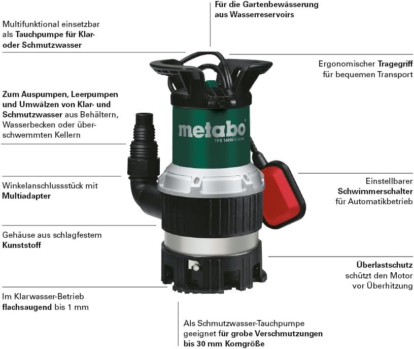Klarwasser-Tauchpumpe TPS 14000 S