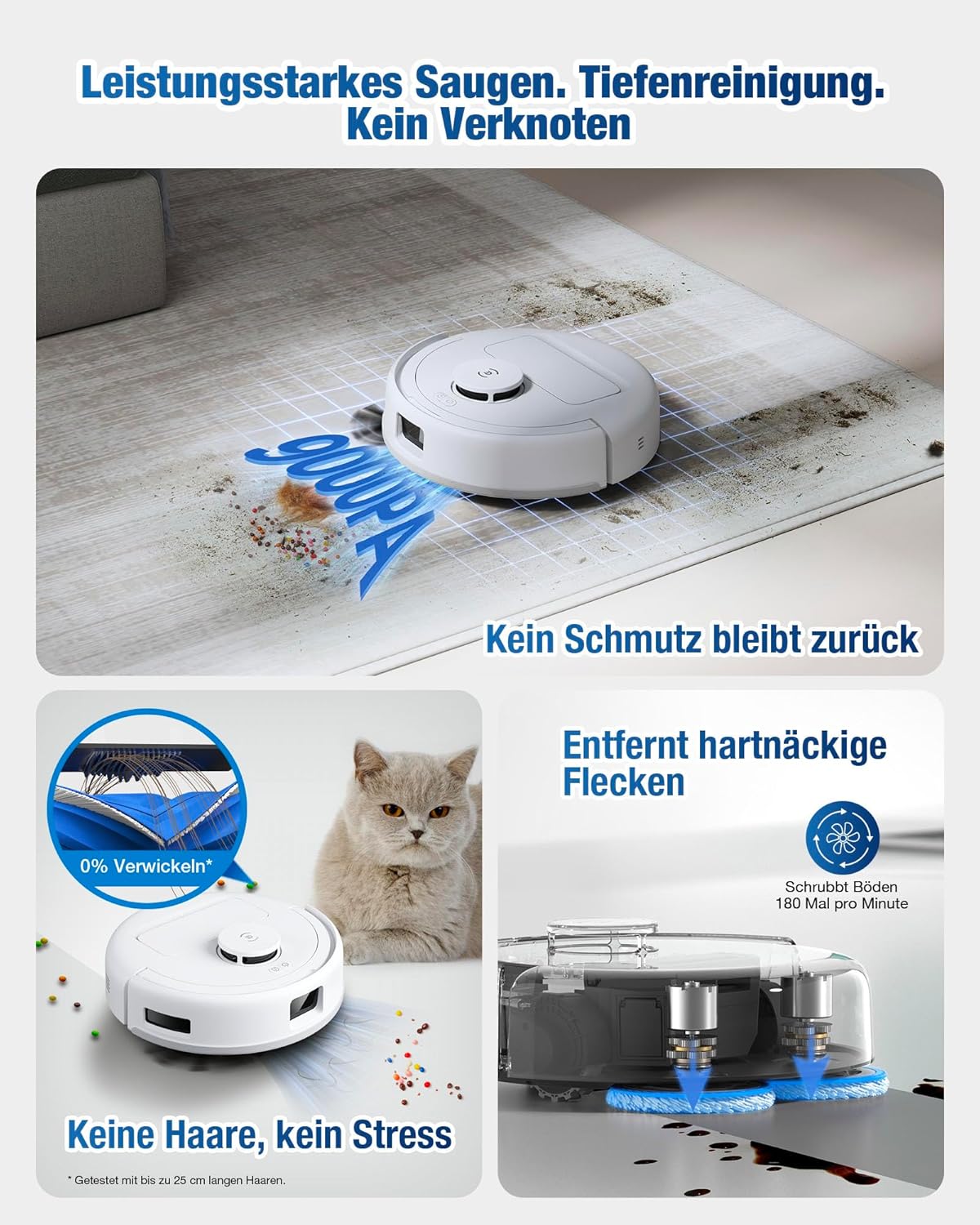 Mini-Saug- und Wischroboter, deebot mini Grün