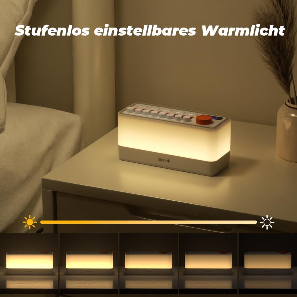 Bluetooth Lautsprecher S10 mit RGB-Licht & Naturgeräuschen
