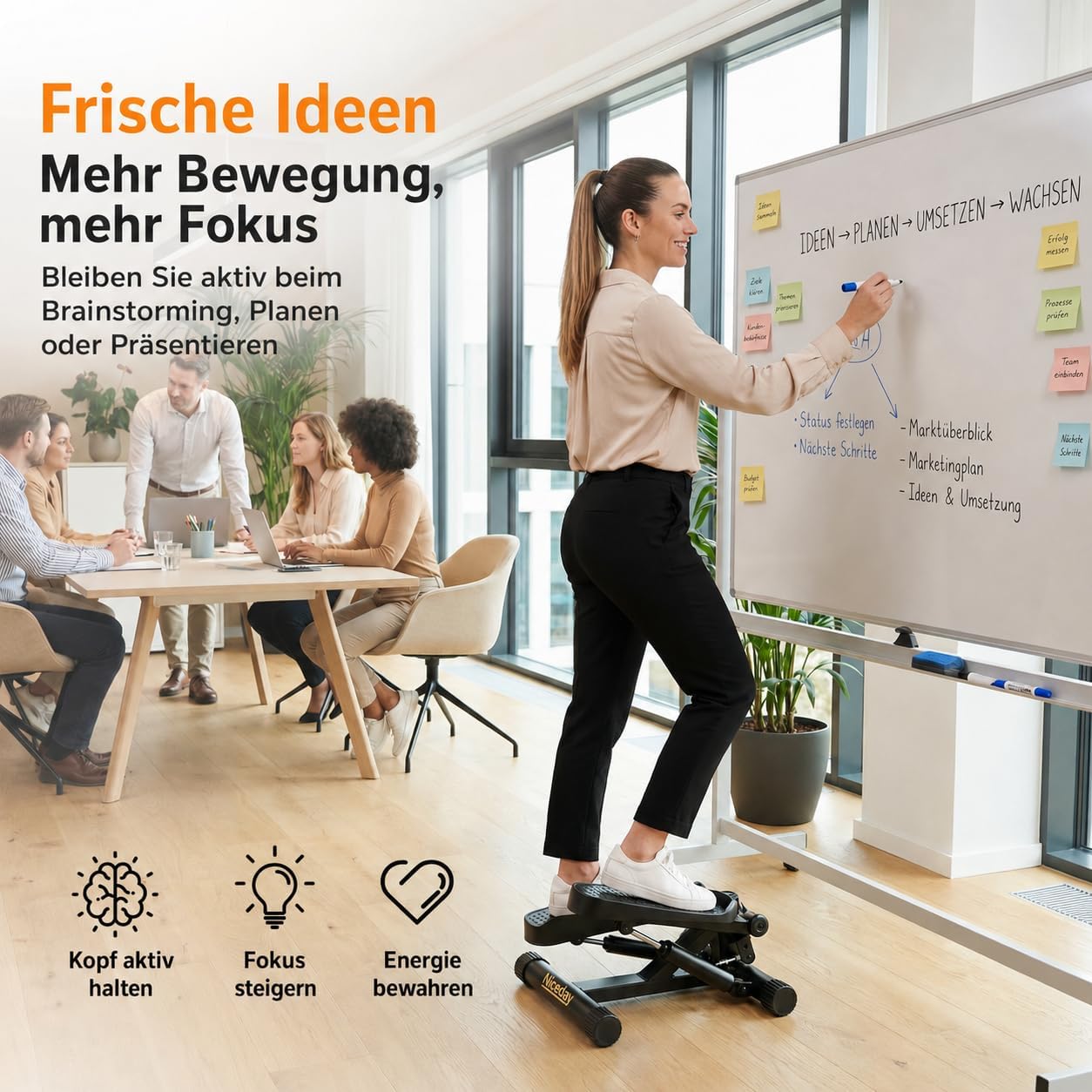 Twist Stepper mit Power Ropes