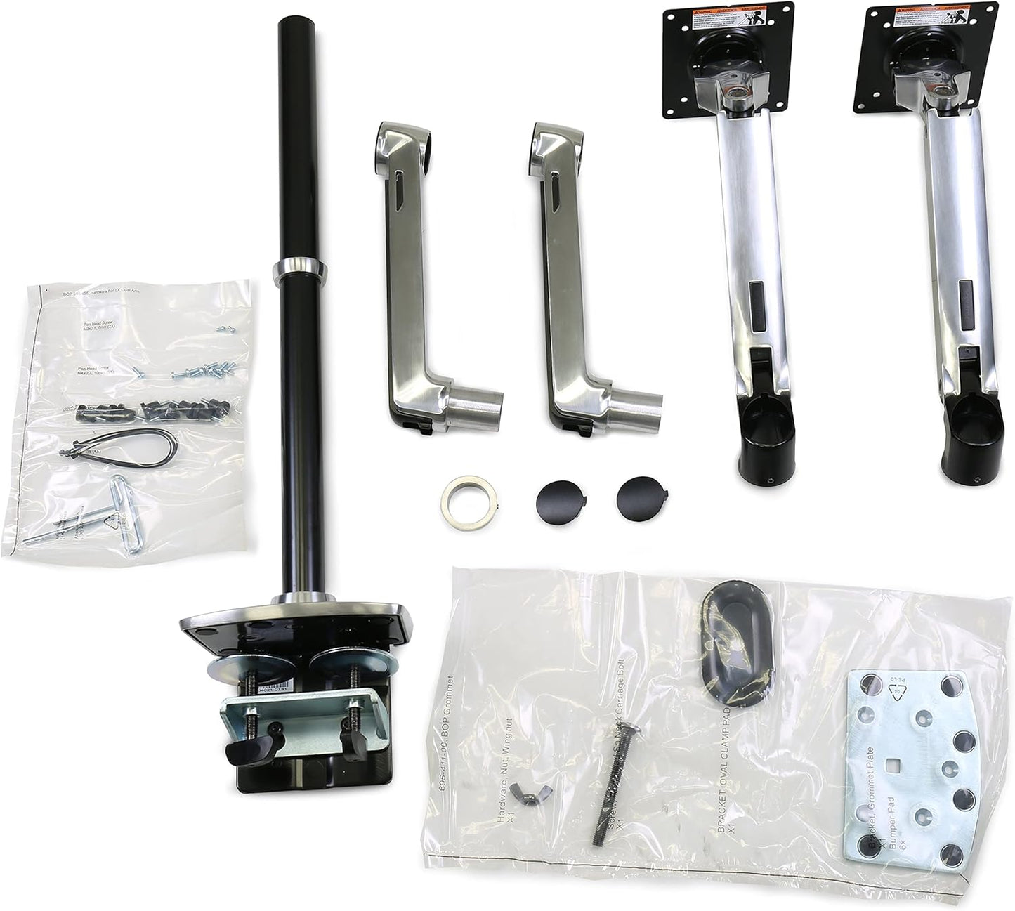 LX Dual Monitor Arm, Aluminium 40 inches aluminium