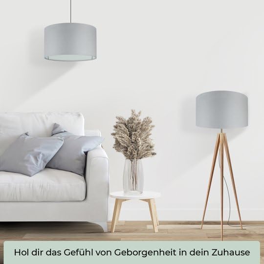 Lampenschirm, Grau Ø35cm | Höhe 22,5cm