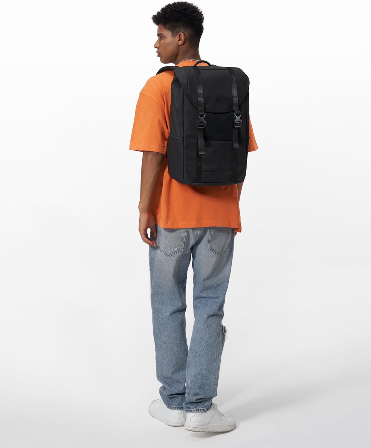 Wasserabweisender Laptop-Rucksack, Schwarz