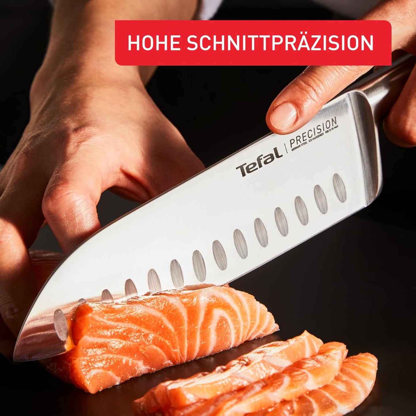 Precision Santokumesser mit Eishärtungstechnologie, Santokumesser 16,5 cm
