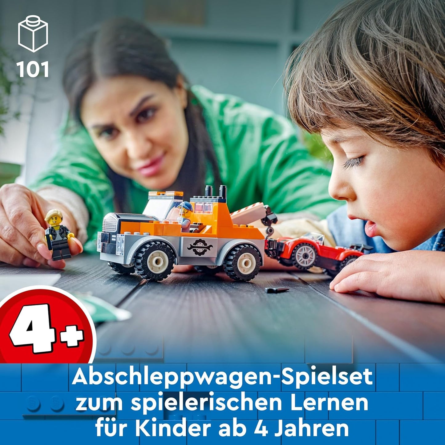 Abschleppwagen mit Sportauto