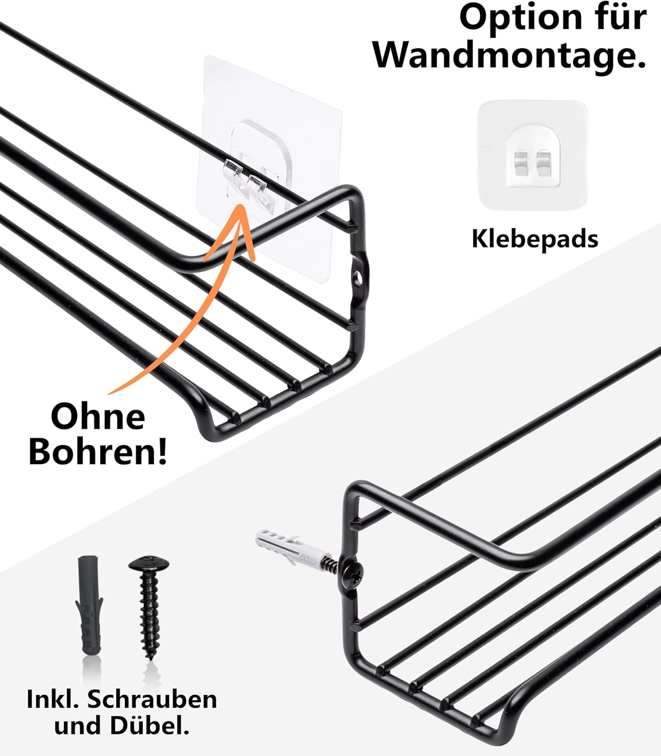 Gewürzregal-Set zum Aufhängen, ohne Gläser