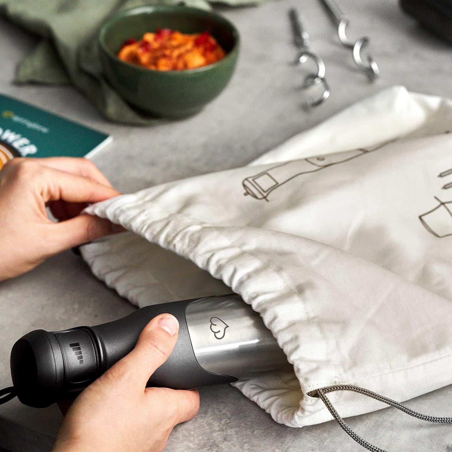 Stabmixer Set Sam inkl. Küchenmaschine, Sam inkl. Küchenmaschine