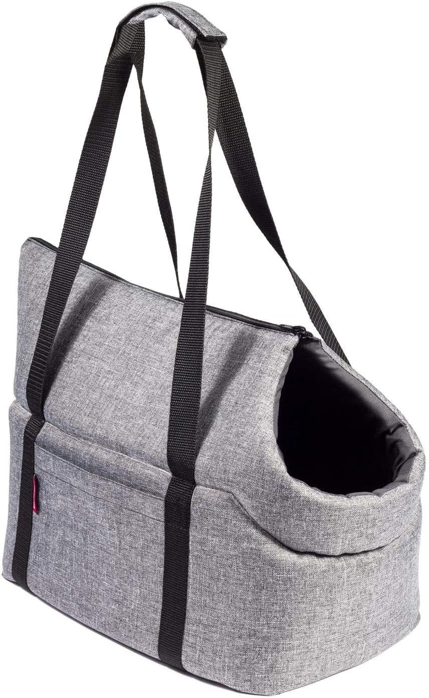 Hundetasche, L 38 x B 28 x H 28 cm Grau