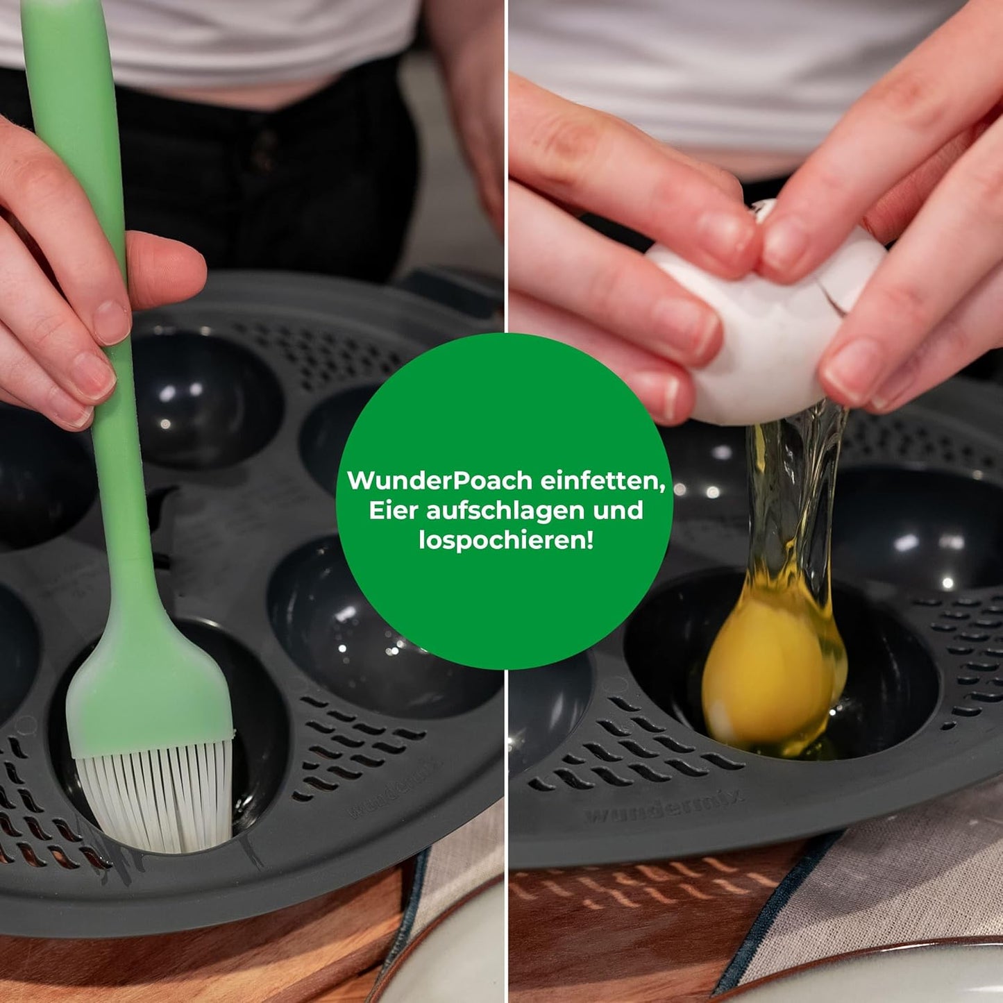 Pochiereinsatz für Thermomix für 6 Eier, 6 Eier Kompatibel mit Tm6, Tm5 & Tm31