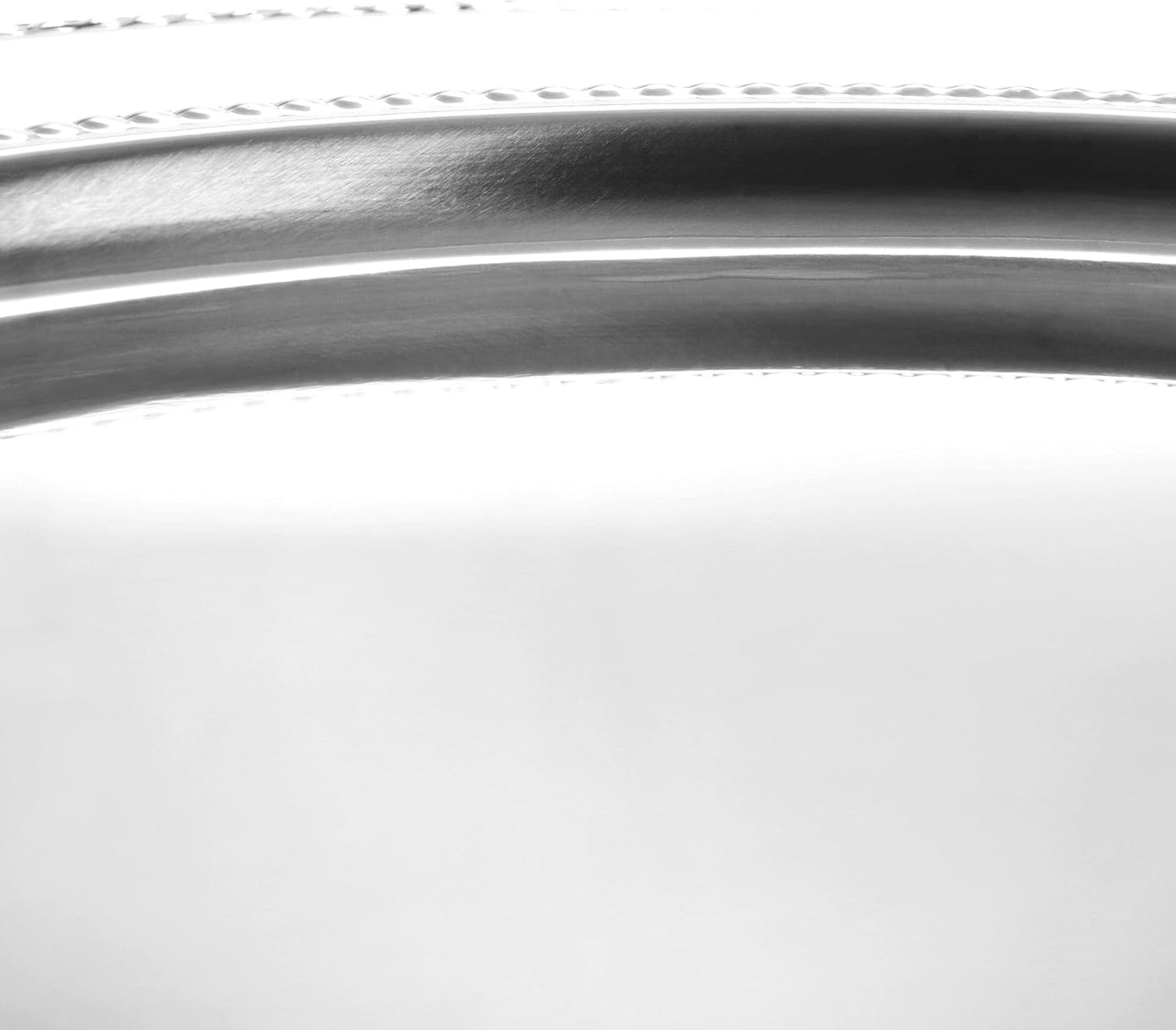 Runde Servierplatte, 33cm - Teller Edelstahl - 1 Stück