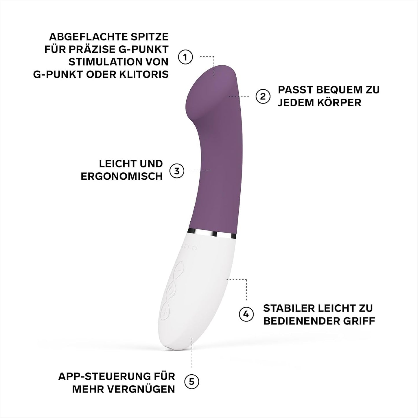 GIGI 3 App-gesteuerter G-Punkt-Vibrator mit 8 Modi, Plum