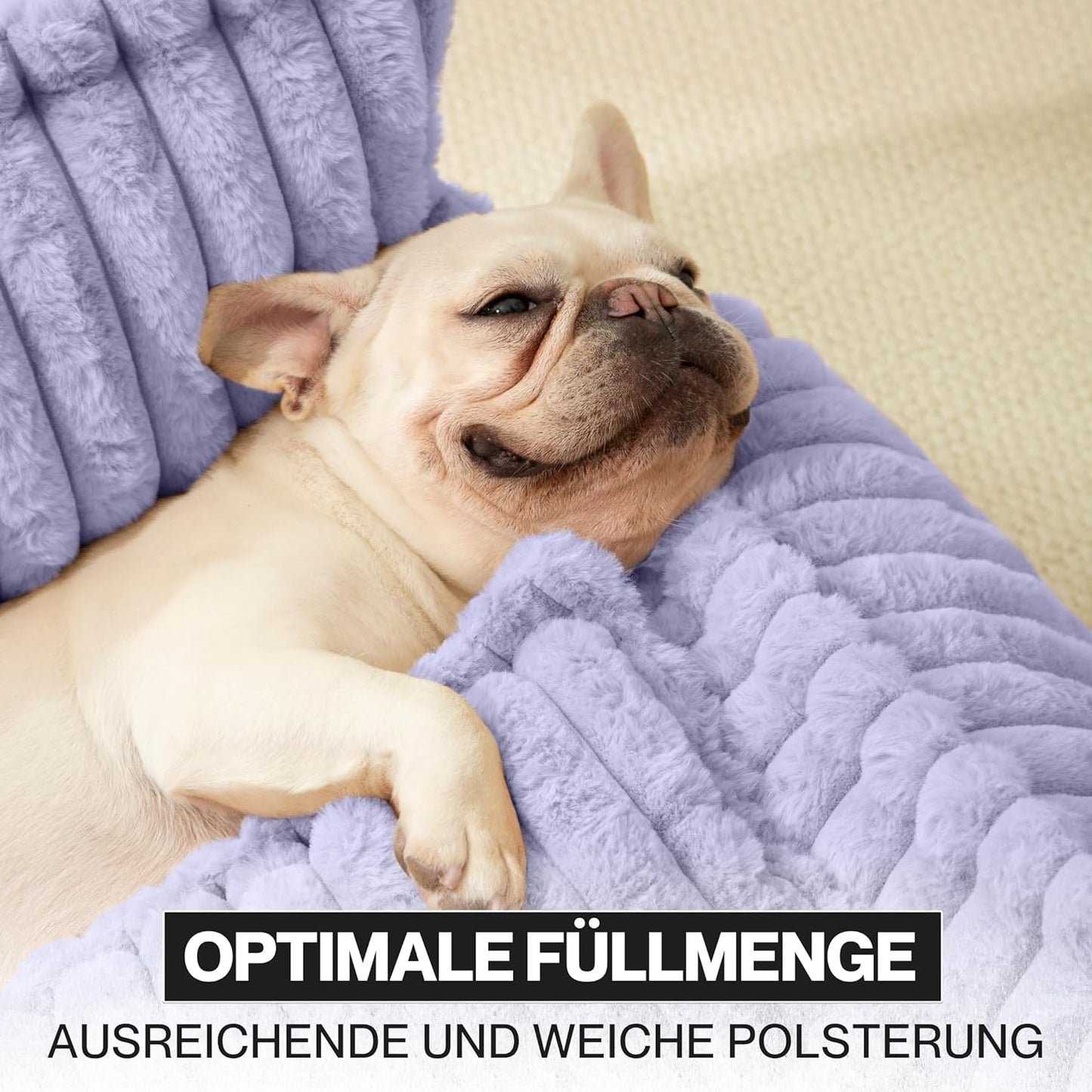 Hundesofa Chaffar, Flieder L (100cm)